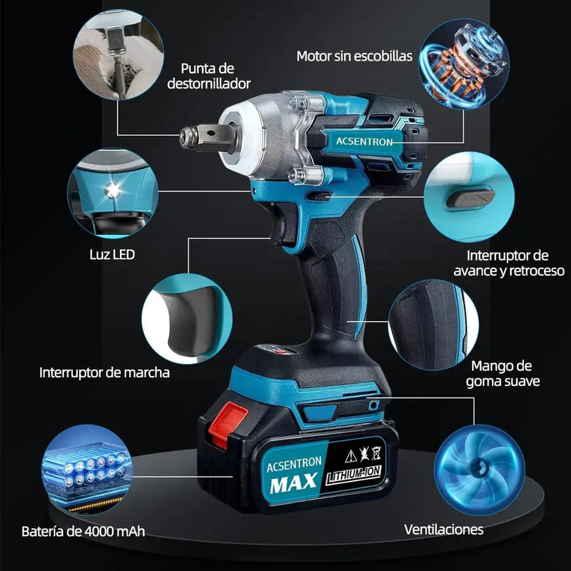 Pistola De Impacto a Batería + 1 BATERIA EXTRA DE REGALO